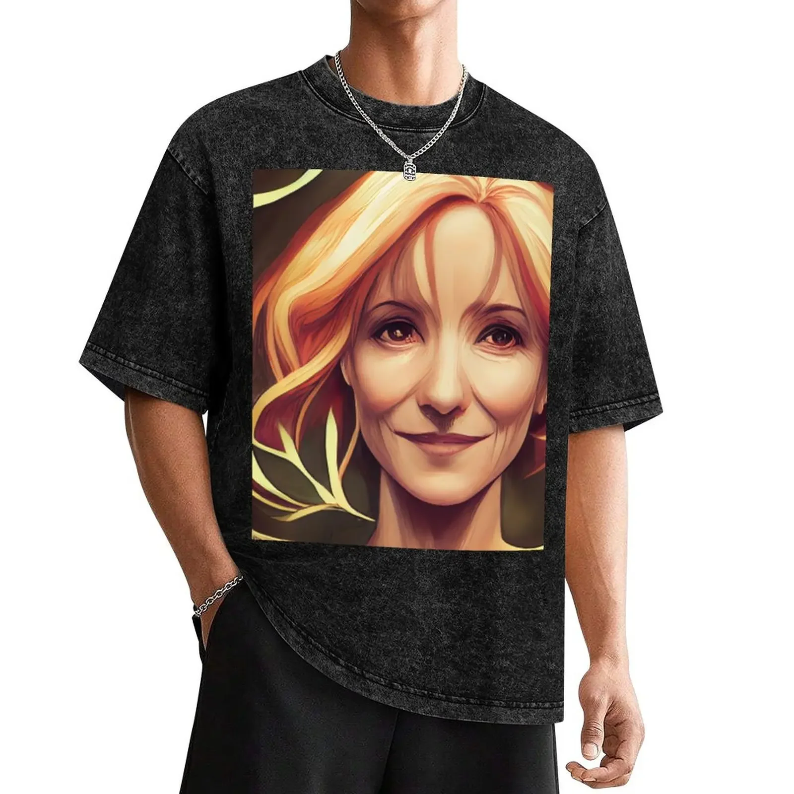 

J K Rowling T-Shirt baggy shirts sweat heavyweights t shirt men 100℅ cotton