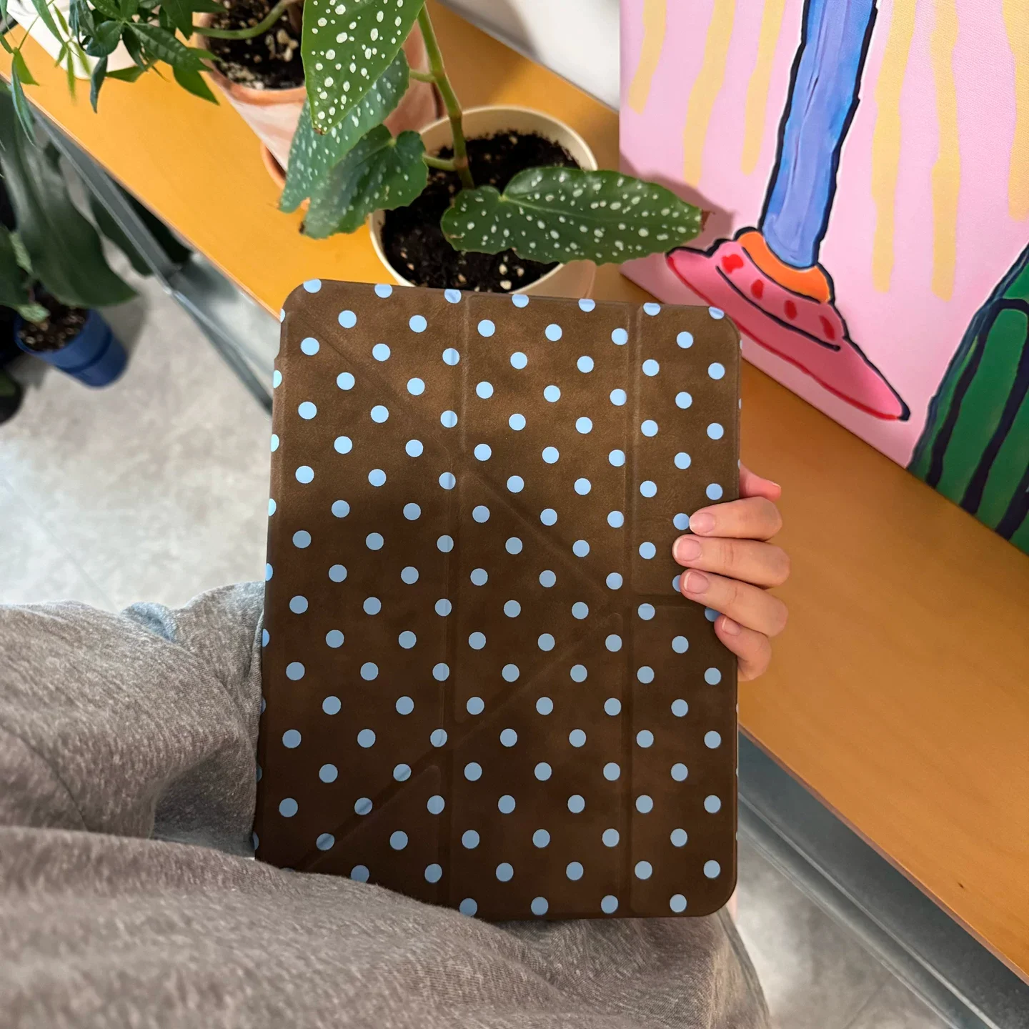 BroownPolka Dots Korea ins Cover For iPad 10th 11th Gen 7/8/9 10.2'' Start Case For Air 4 5 6 7 11 For Air 2 9.7 Pro 11 Mini 6 7
