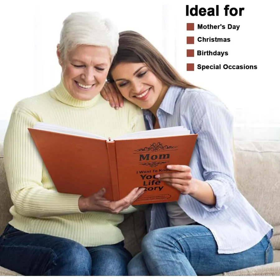 JUNQIU Mom I Want To Hear Your Story A Mother S Guided Jourl Book Gifts For Mom Christmas Mothe Day Birthday Gift For Mom From
