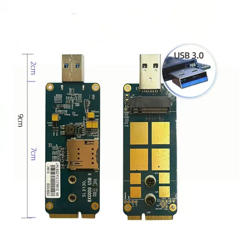 5G USB 3.0 M.2 To MINIPCIE Adapter Card Two-Way Development Board for SIMCOM Quectel 4G 5G Module 5G  3.0 M.2 To USB