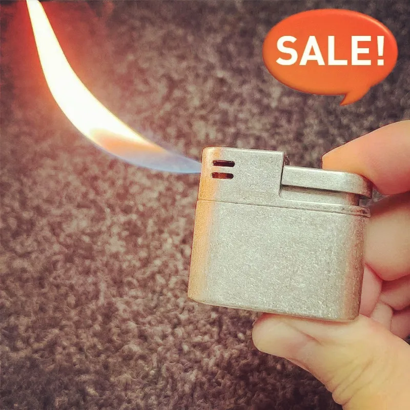 Run in Slant Fire Pipe Special Lighter Straight Towards Open Flames Creative Vintage Personalized Igniter Cigarette Accessories