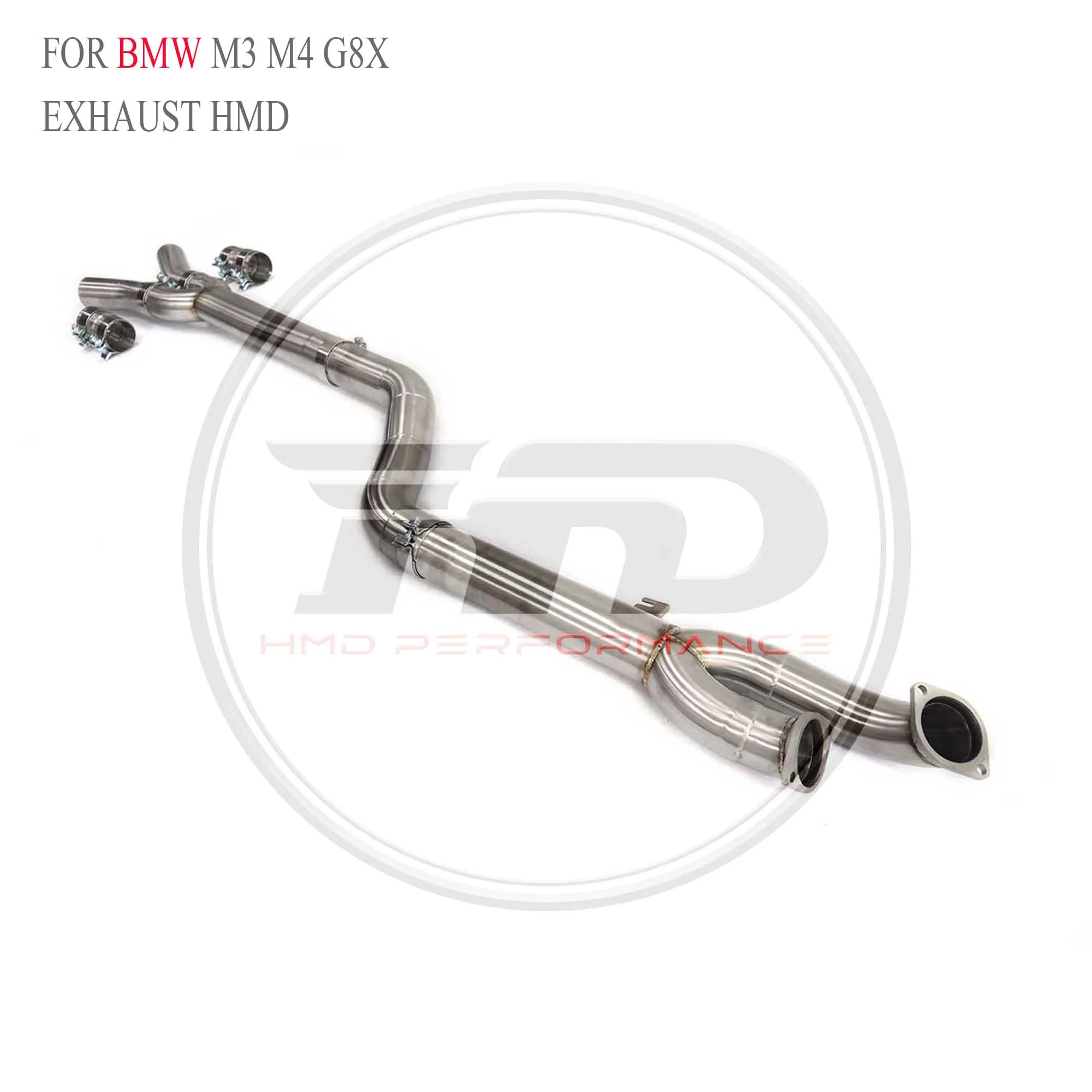 

HMD Exhaust System High Flow Performance Middle Pipe for BMW M3 M4 G8X Inch Single Pipe