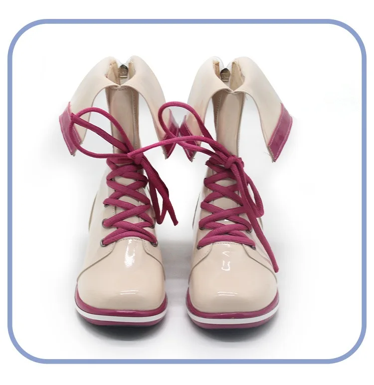 Zapatos de Cosplay Morino Rinze, zapatos de cuero PU, botas para fiesta de Halloween, accesorios de Anime, accesorios de Cosplay hechos a medida