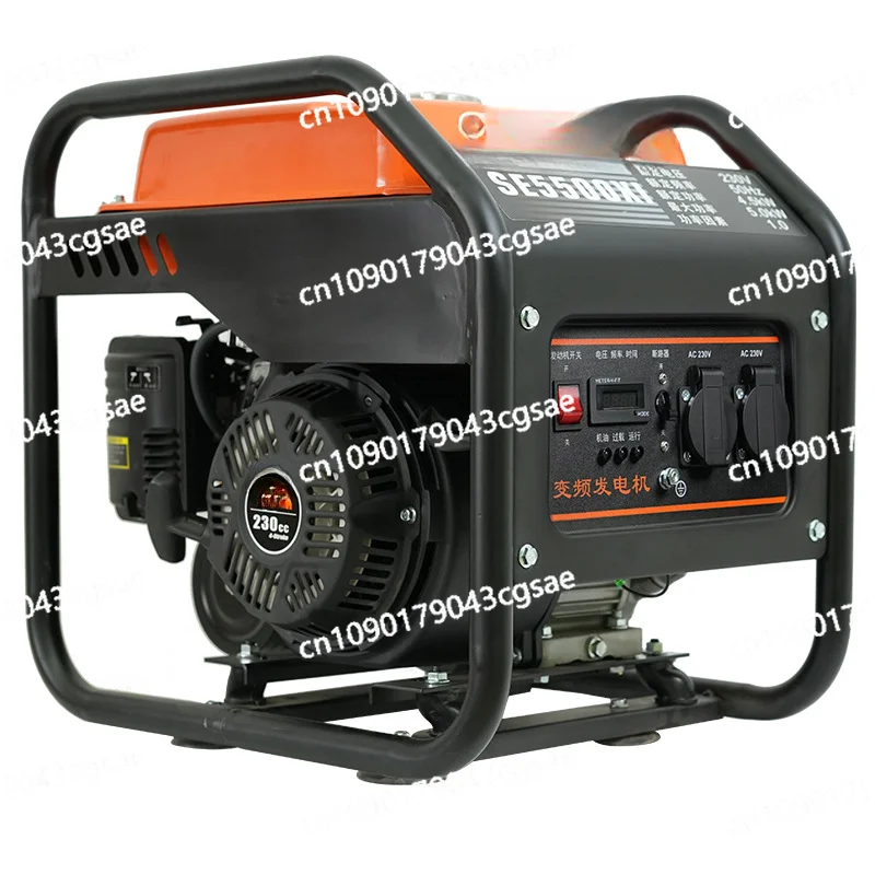 

220V Small Gasoline Generator Frequency Conversion 5kw High Power Low Noise Outdoor Construction Portable