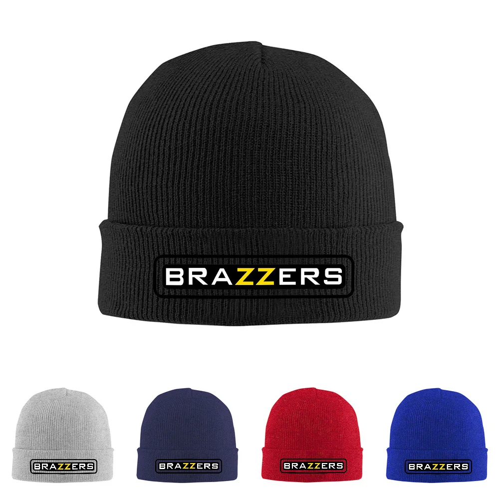 Bold yellow letters black frame Men Women Unisex Knitted Hat Beanie Pullover Cap Winter Thermal Warm Christmas Outdoor Cycling H