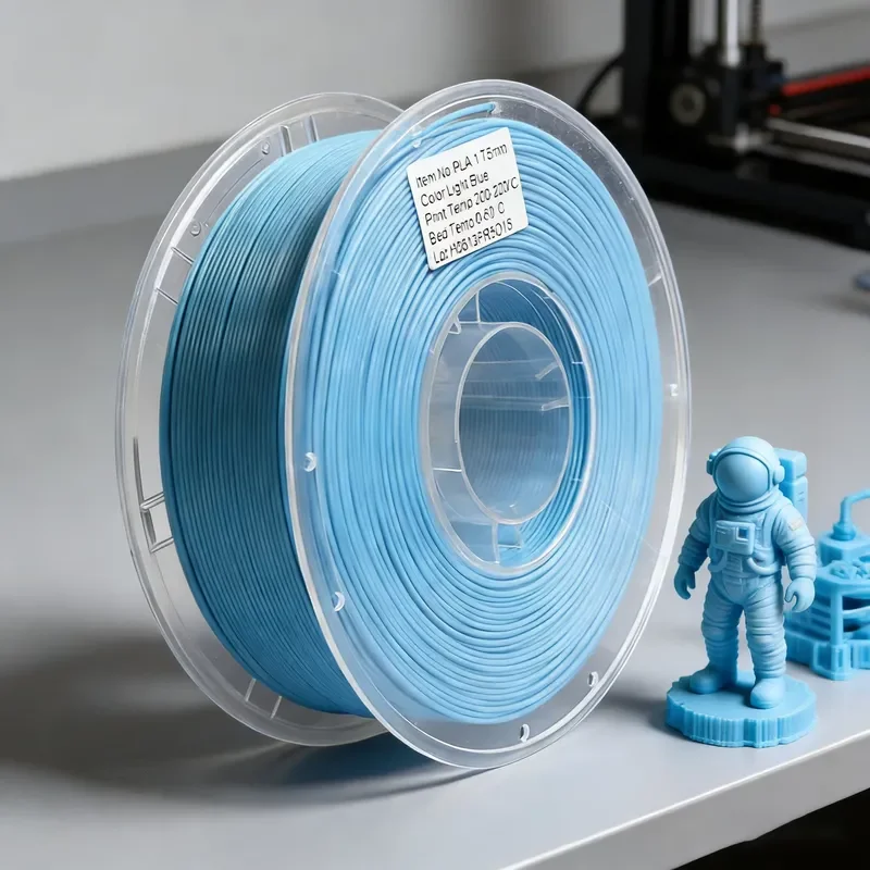 2026 hot PLA 3D Printer Filament 1.75mm 1KG Light Blue | High Toughness | Smooth Printing | Low Warping 7.14