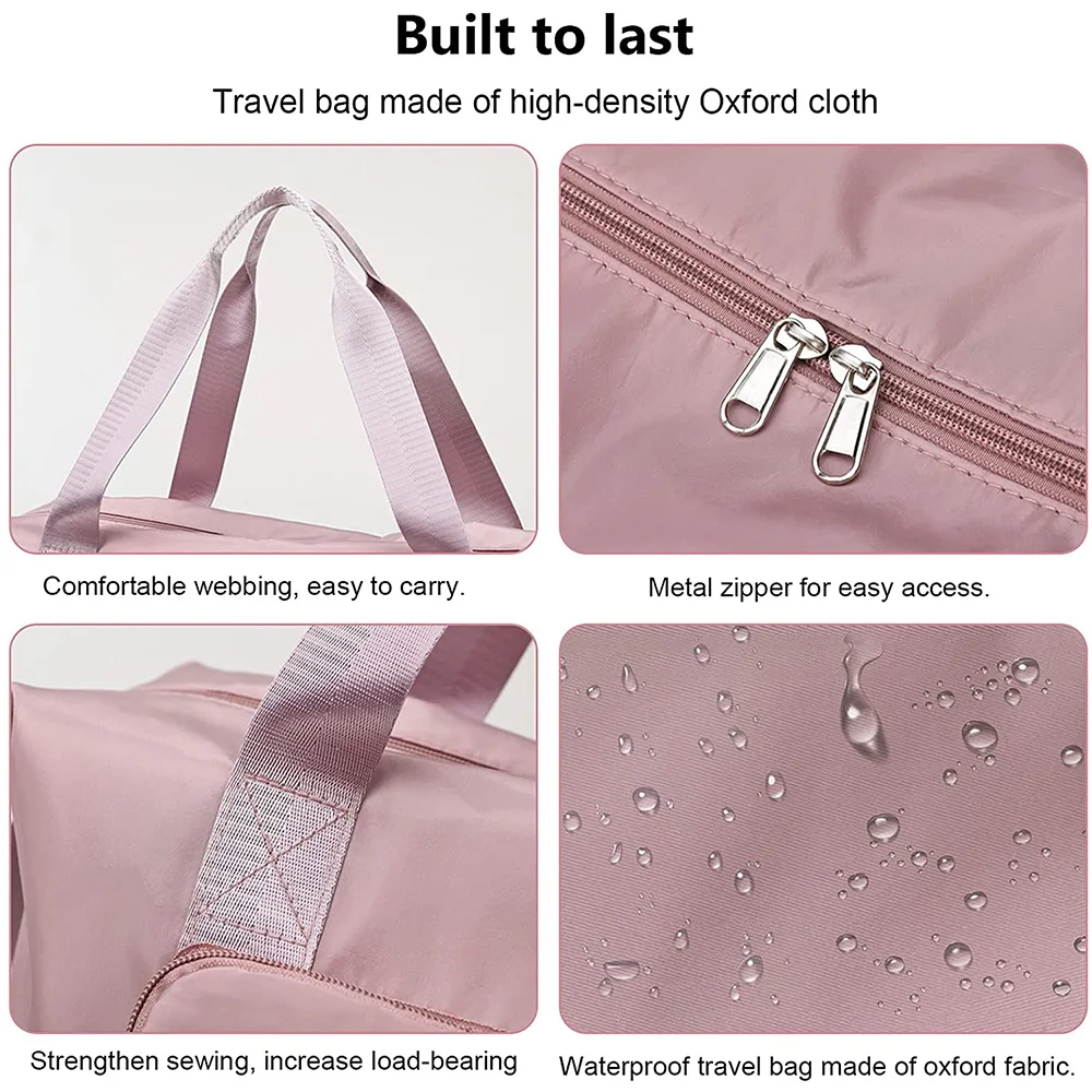 Foldable Travel Bags Unisex Large Capacity Portable Luggage Duffle Bag Women Men WaterProof Handbags Training Shoulder Tote Bags