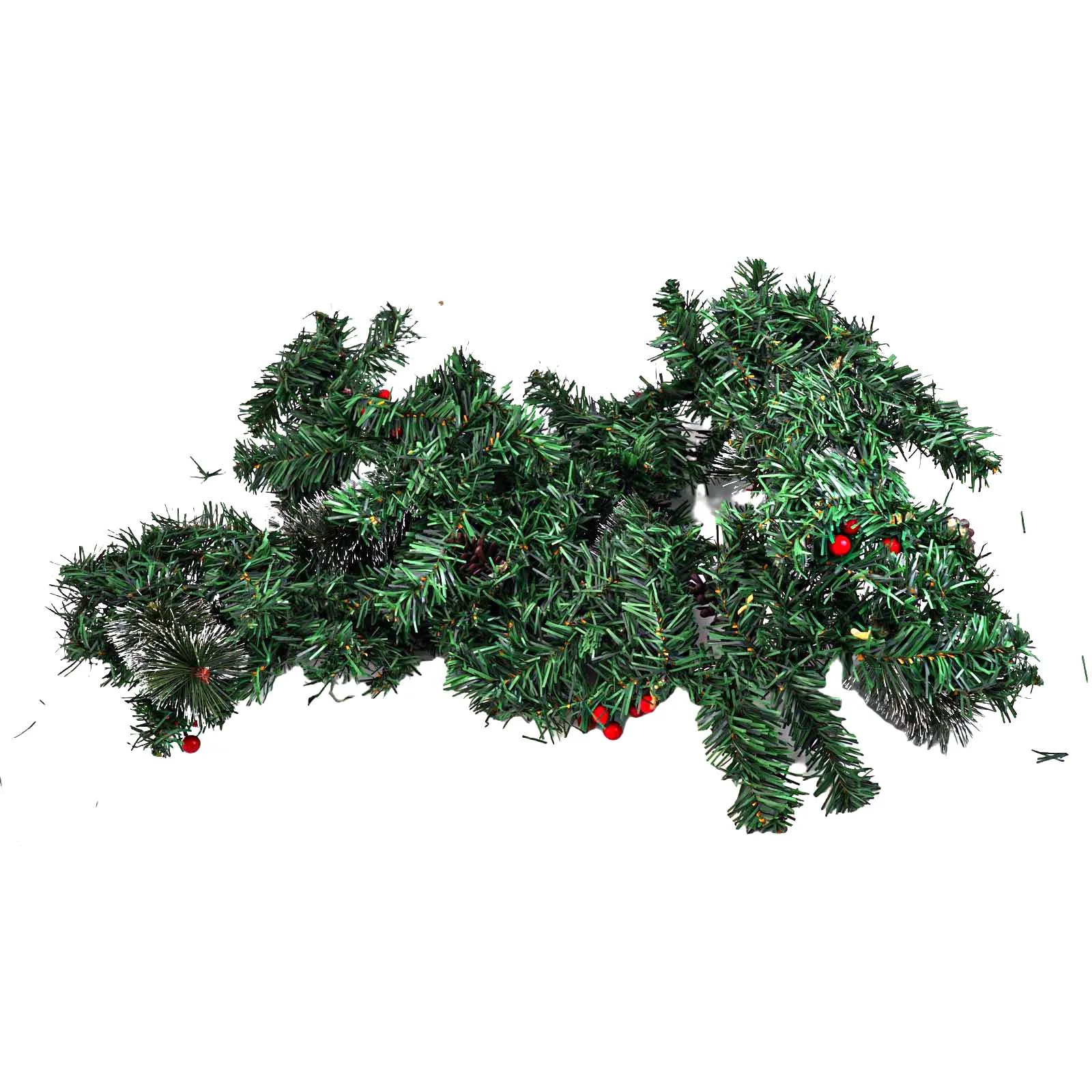 Christmas Red Berry Garland  Crafted with Eco friendly Material  Easy Setup Process  Styles for Display  1 8 meters Long