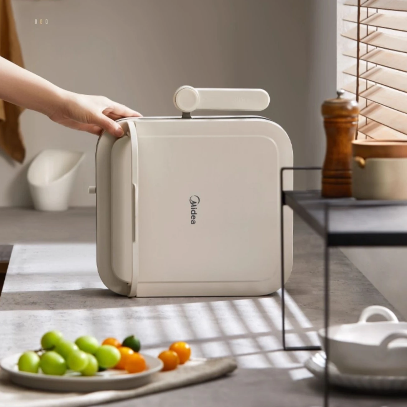 Midea electric baking pan double-sided heating frying machine home removable and washable pancake maker deepening and enlarged