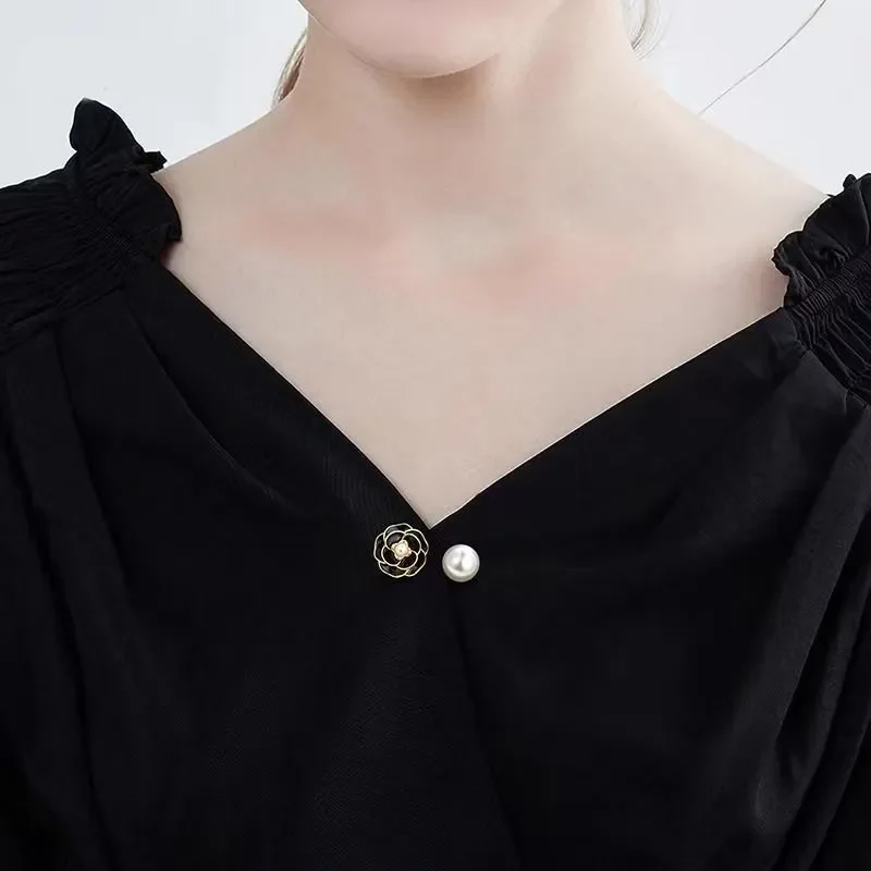 أنيقة كلاسيكية زهرة بيضاء الأقراط الرجعية روز اللؤلؤ وأقراط للنساء مجوهرات اكسسوارات الزفاف #4