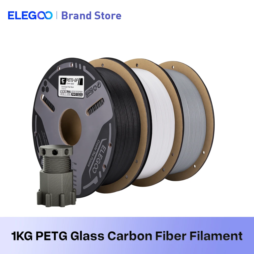 PETG-CF ELEGOO 1kg Preto
