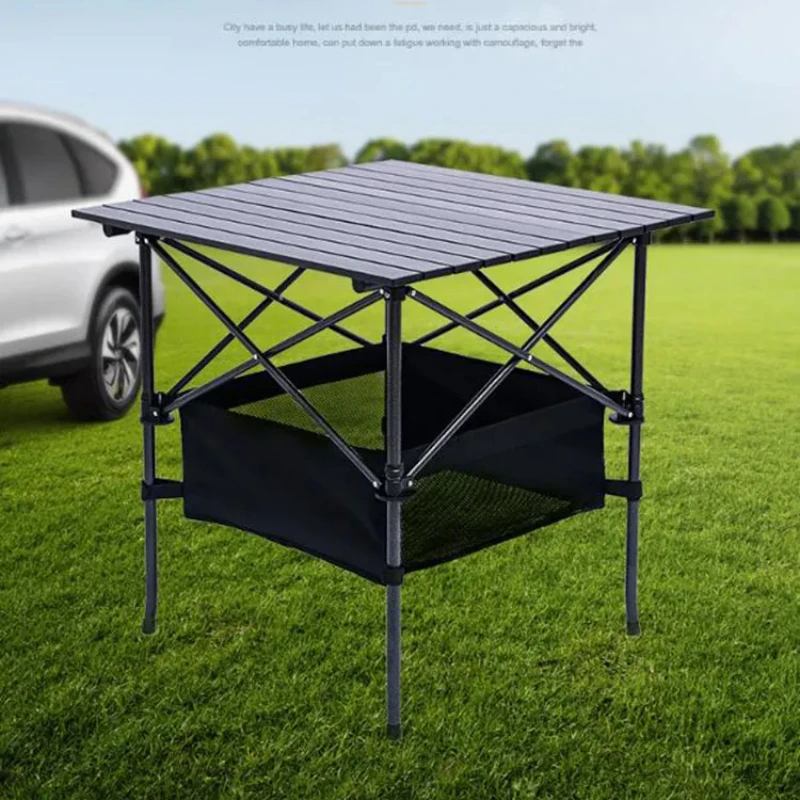 

Outdoor Folding Table Lifting Portable Table Simple Picnic Square Table With Carry Bag Aluminum Alloy Foldable Lightweight