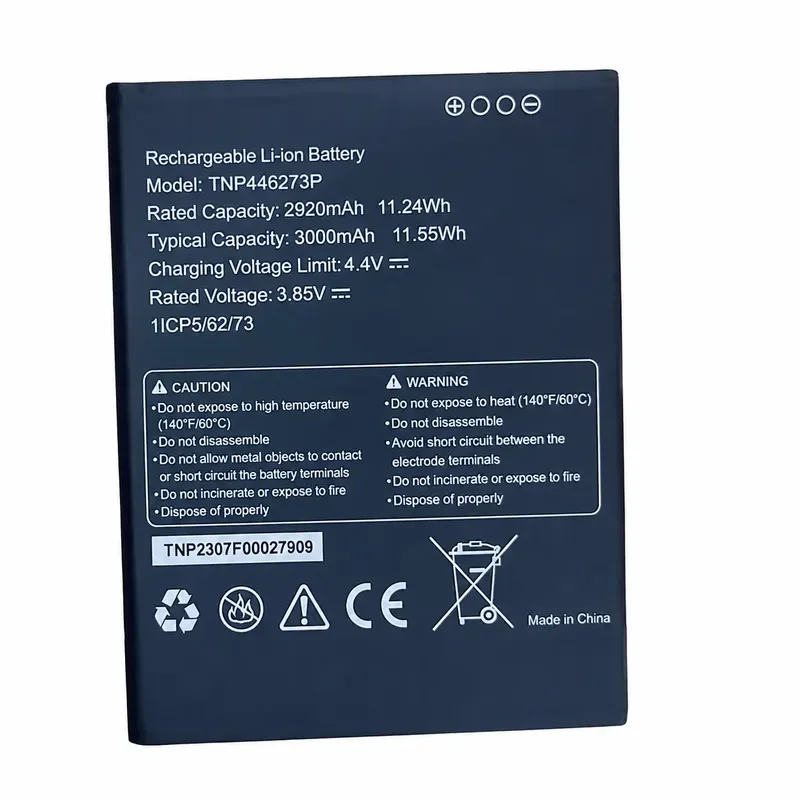 For AT&T Calypso 4 U380AA Mobile Phone Battery TNP446273P Replacement Rechargeable Li-ion Cell High Capacity Power Supply