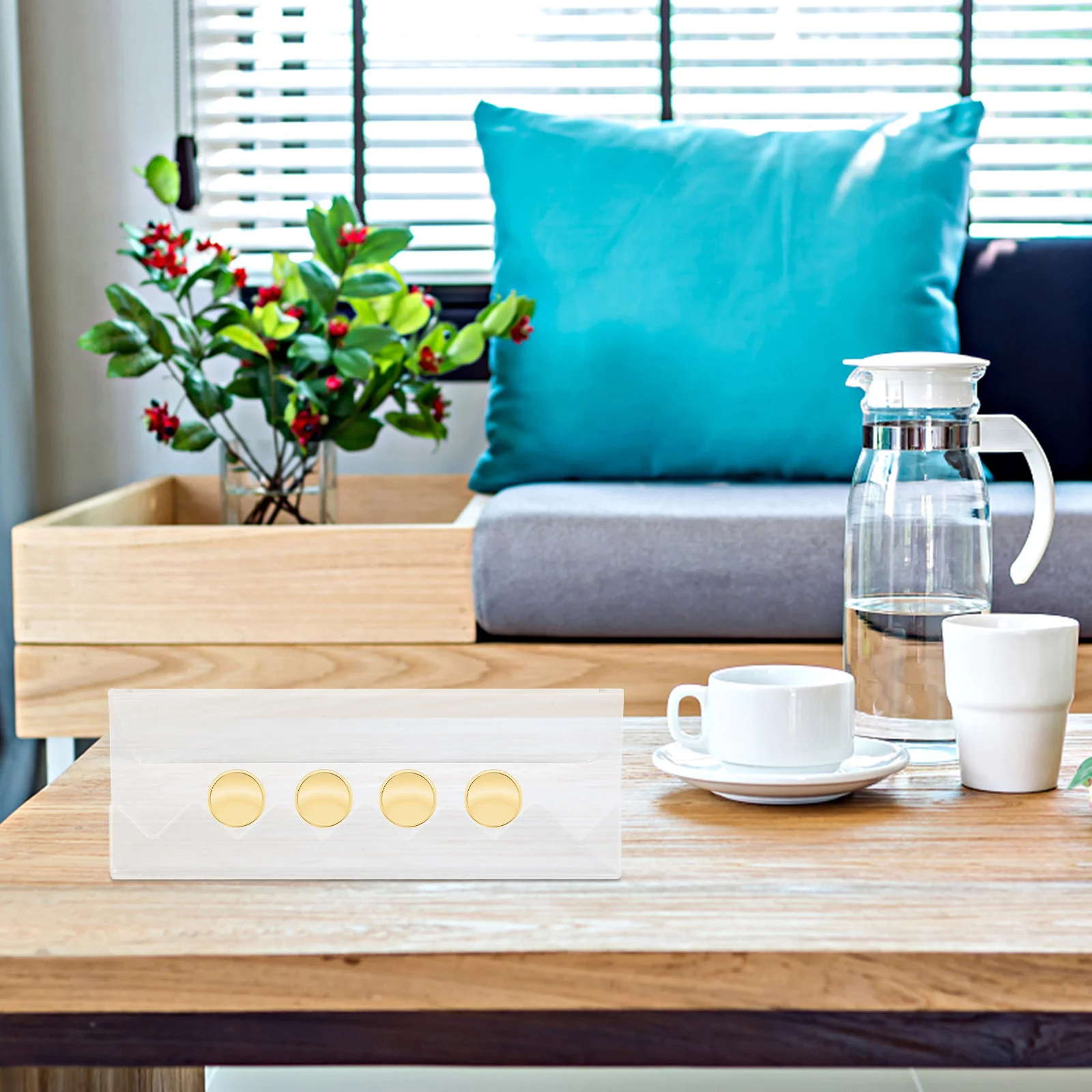 1Pcs Acrylic Coin Display Stand Transparent Rack for Coins Medallions Business Cards Home Cabinet Display Use