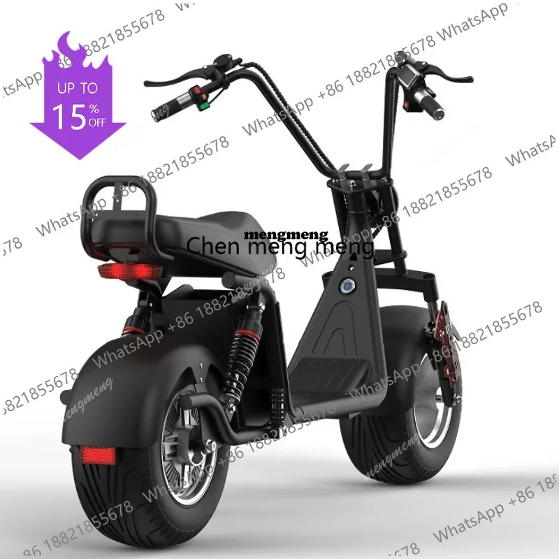A61 Electric Motorcycle 2000W48V20AH Removable Lithium Battery Adult Ebike Off-road Mountain Fat Tire Double Seat Electric Scoot