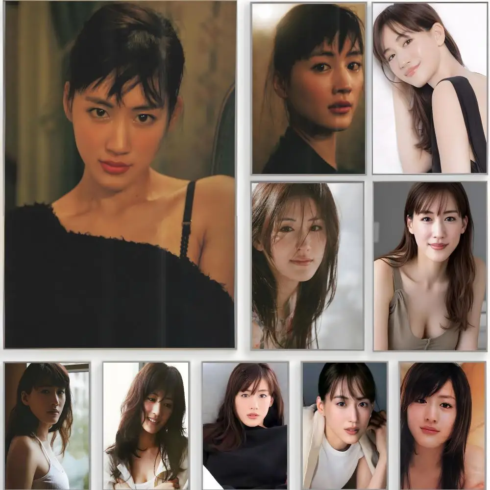 charming actress h-haruka ayase Poster Classic Wall Art  Home Decor  Peel and Stick Unframed