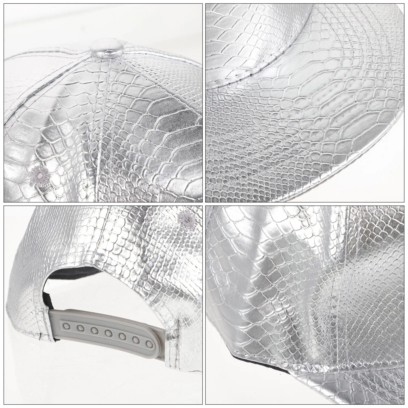 

Texture Baseball Caps Pu Adjustable Snapback Hats For Men Women Hip Hop Flat Brim Sport Cap Outdoor