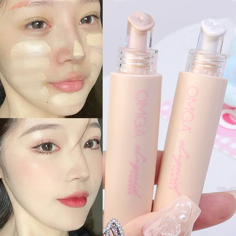 Matte Smooth Liquid Foundation Concealer Lasting Oil-Control Face Foundation Full Coverage Concealer Waterproof Contour Makeup