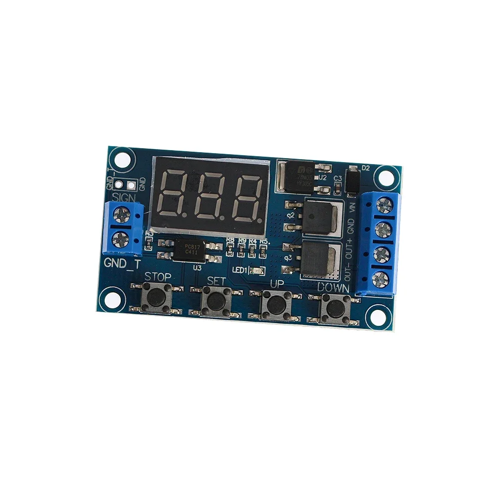 DC 5V-36V Trigger Cycle Timer Delay Switch 12 24V Dual MOS LED Digital Time Delay Relay Control Module