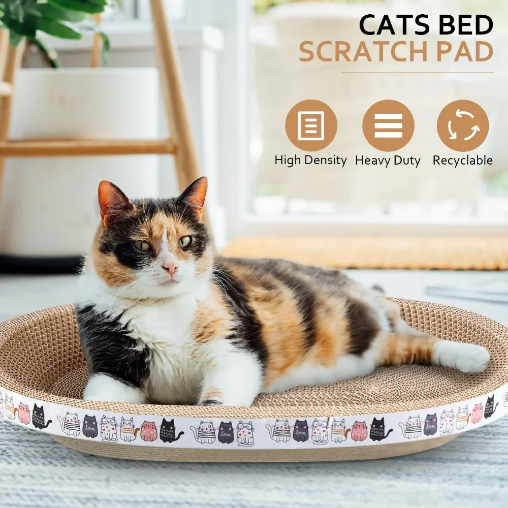 

Corrugated Paper Cats Toy Cat Pets Scratcher with Catnip Scratch-resistant Cat Nest Sofa Protector Cats Furniture Pet Supplies