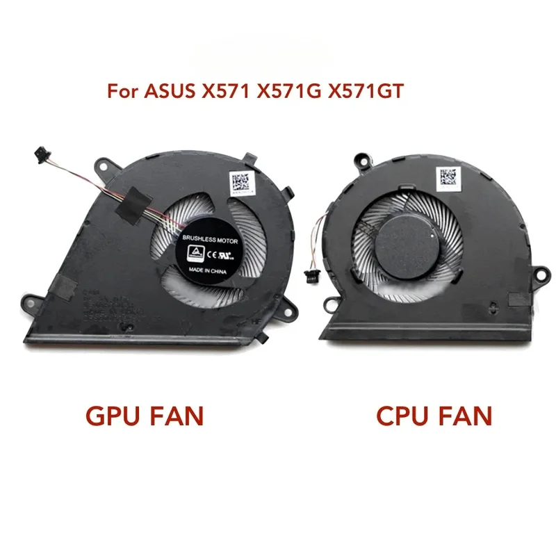 Computer CPU GPU Cooling Fan For ASUS VivoBook X571G X571GT RX571GT FX571GT NX571GT K571 F571G F571GD GT Themal VGA Fan Cooler