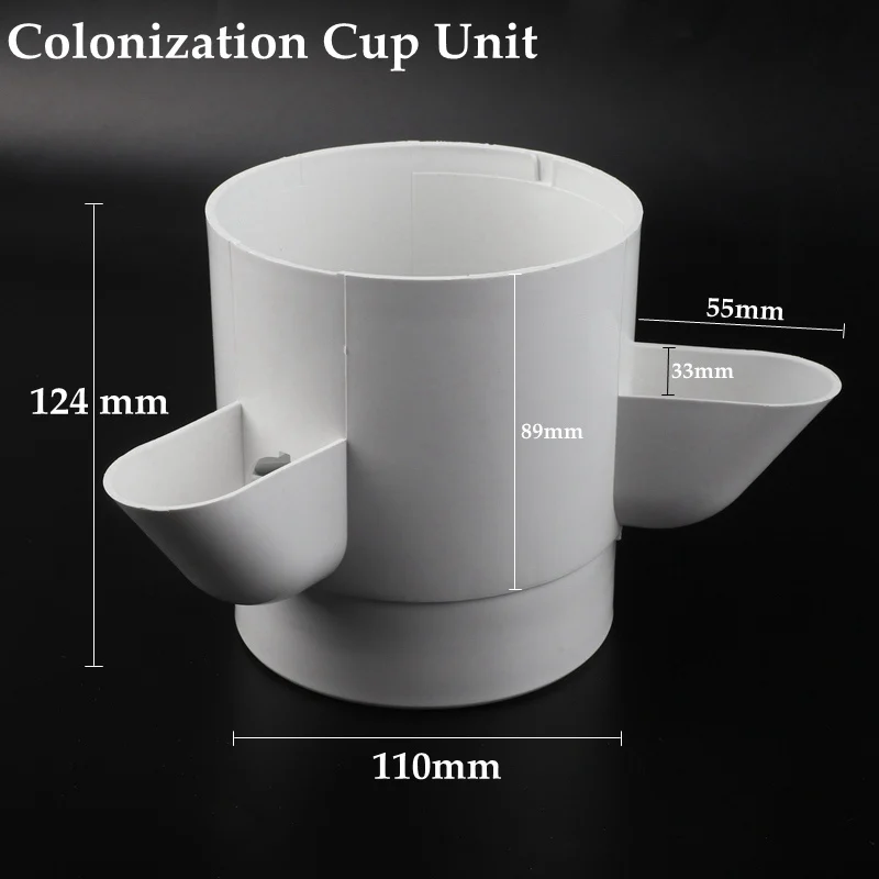 DIY Balcony Hydroponic Growing System Detachable PP Colonization Cups Home Garden Farm Greenhouse Vertical Tower Planter