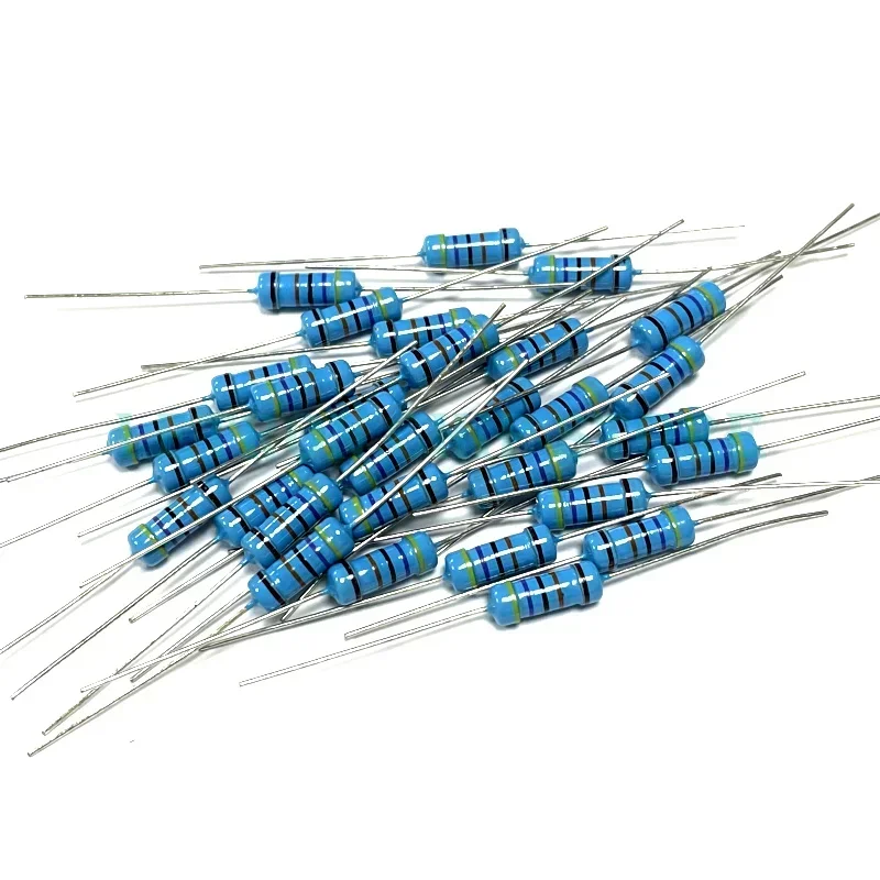 20pcs 1W Metal film resistor 1% 1R ~ 1M 2R 10R 22R 47R 100R 330R 1K 4.7K 10K 22K 47K 100K 330K 470K 1 2 10 22 47 100 330 ohm