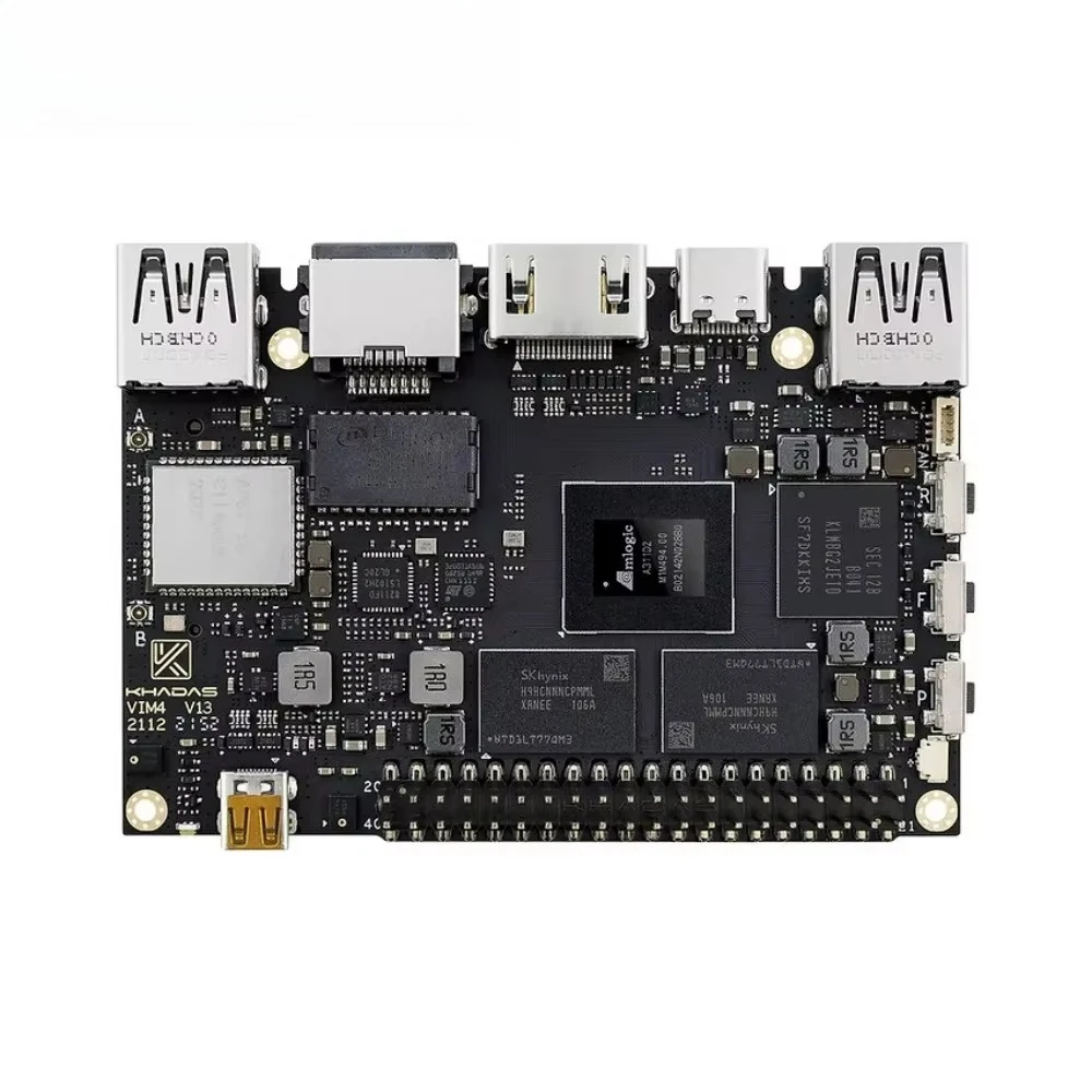 VIM4 Card Computer A311D2 Open Source 8-Core Development Board