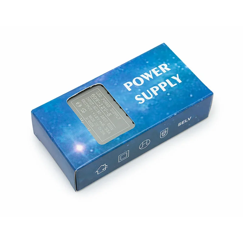 Transformateur de puissance de commutation de pilote de diode électroluminescente mince (LED) - 60 W 12 V 24 V AC220-240 V - Disponible en 100 W 150 W 200 W 300 W 4