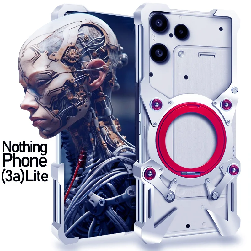 

Luxury metal 360° Rotating bracket heat dissipation Back Cover For Nothing Phone (3a) Lite Pro (3) Fall prevention Phone Case