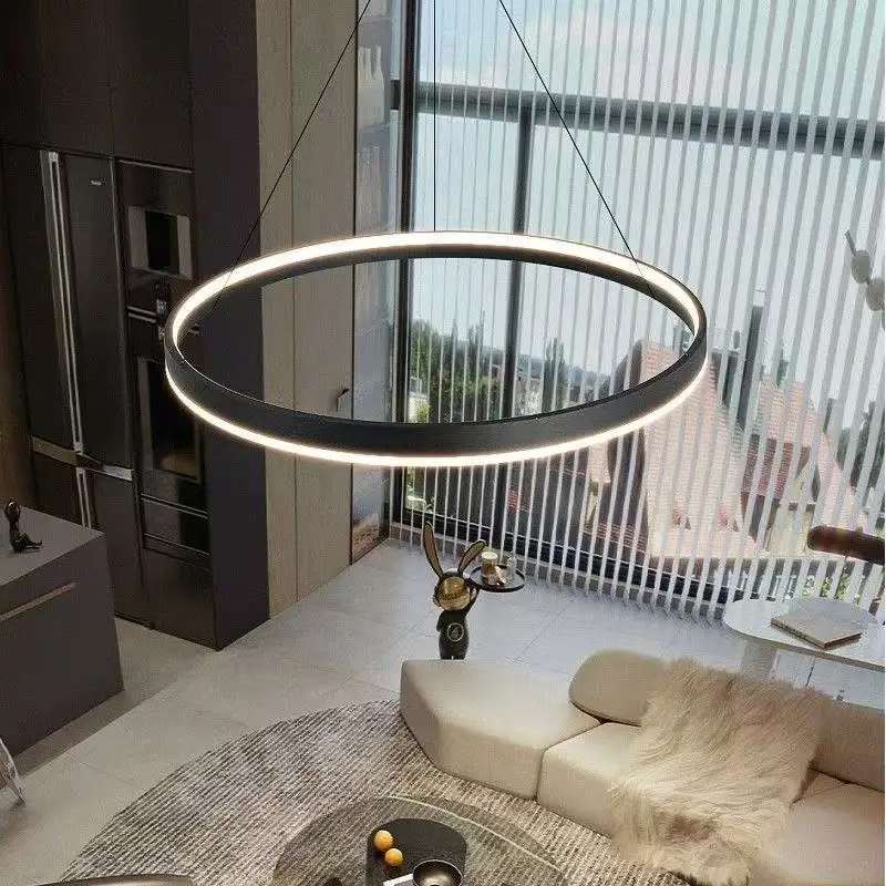 

Black Living Room Chandelier, Bedroom Living Room Dining Room Artistic Brightness, Indoor Lighting, Home Decoration Chandelier