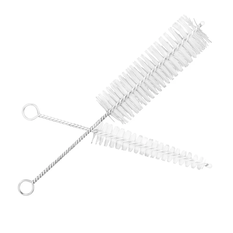 ABKV-French Horn Trombone Trumpet Cleaning Kit Stainless Steel Nylon Brush Musical Instrument Cleaning Brush