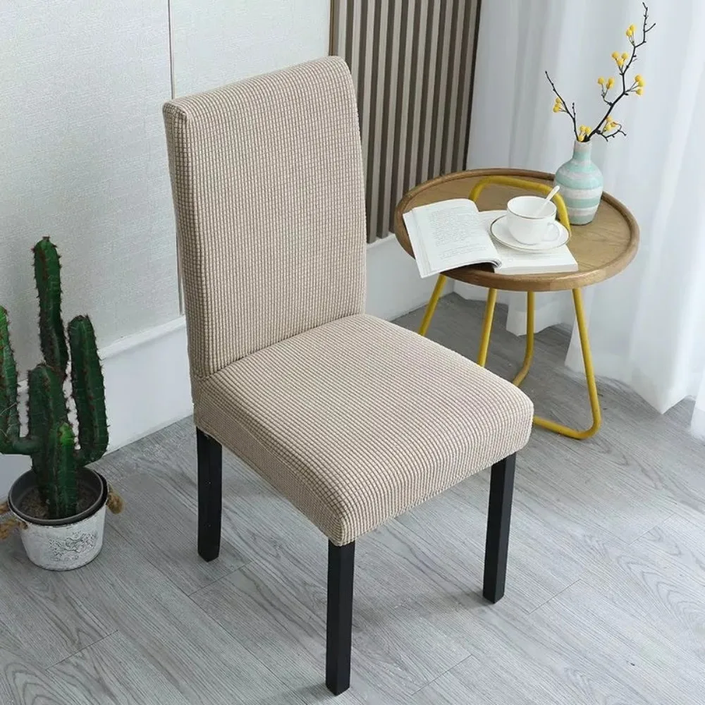Household Stretch Chair Covers Jacquard Removable Corn Kernel Fabric Slipcovers Washable Seat Protectors For Living Room Chairs