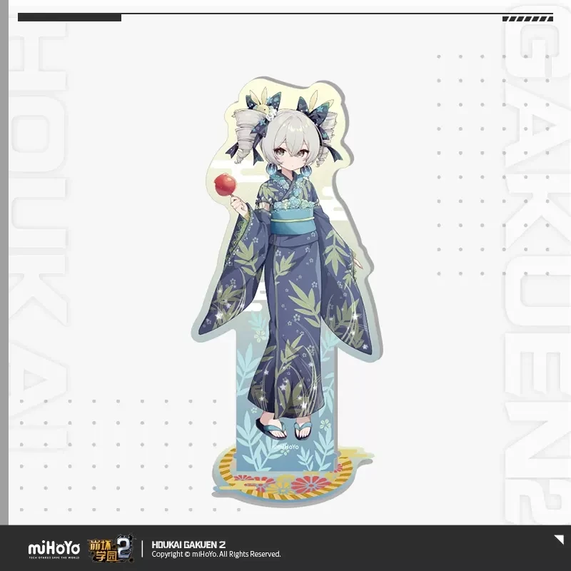 

Anime Game HOUKAI GAKUEN 2 COSPLAY Theresa Bronya Mei Kiana Kimono Acrylic Stand-Up Sign Decoration