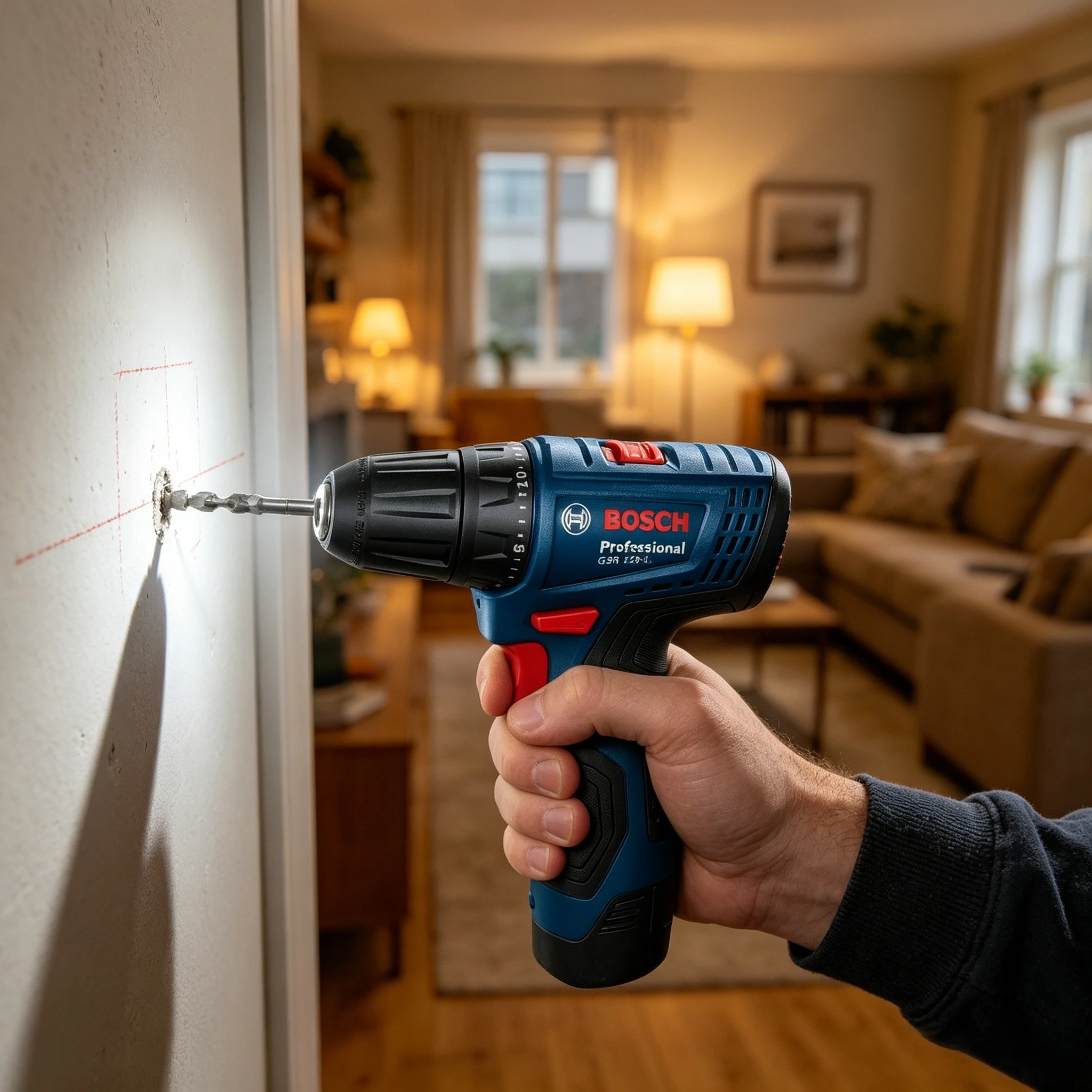 BOSCH GSR120-LI 12V Cordless Drill 20 Torque Levels Dual Speed Compact Anti-slip DIY Assembly Power Screwdriver