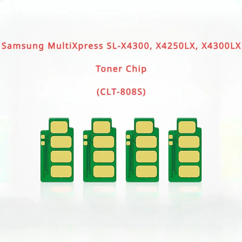 4pcs Toner Chip for Samsung MultiXpress SL-X4300, X4250LX, X4300LX Refill (808)