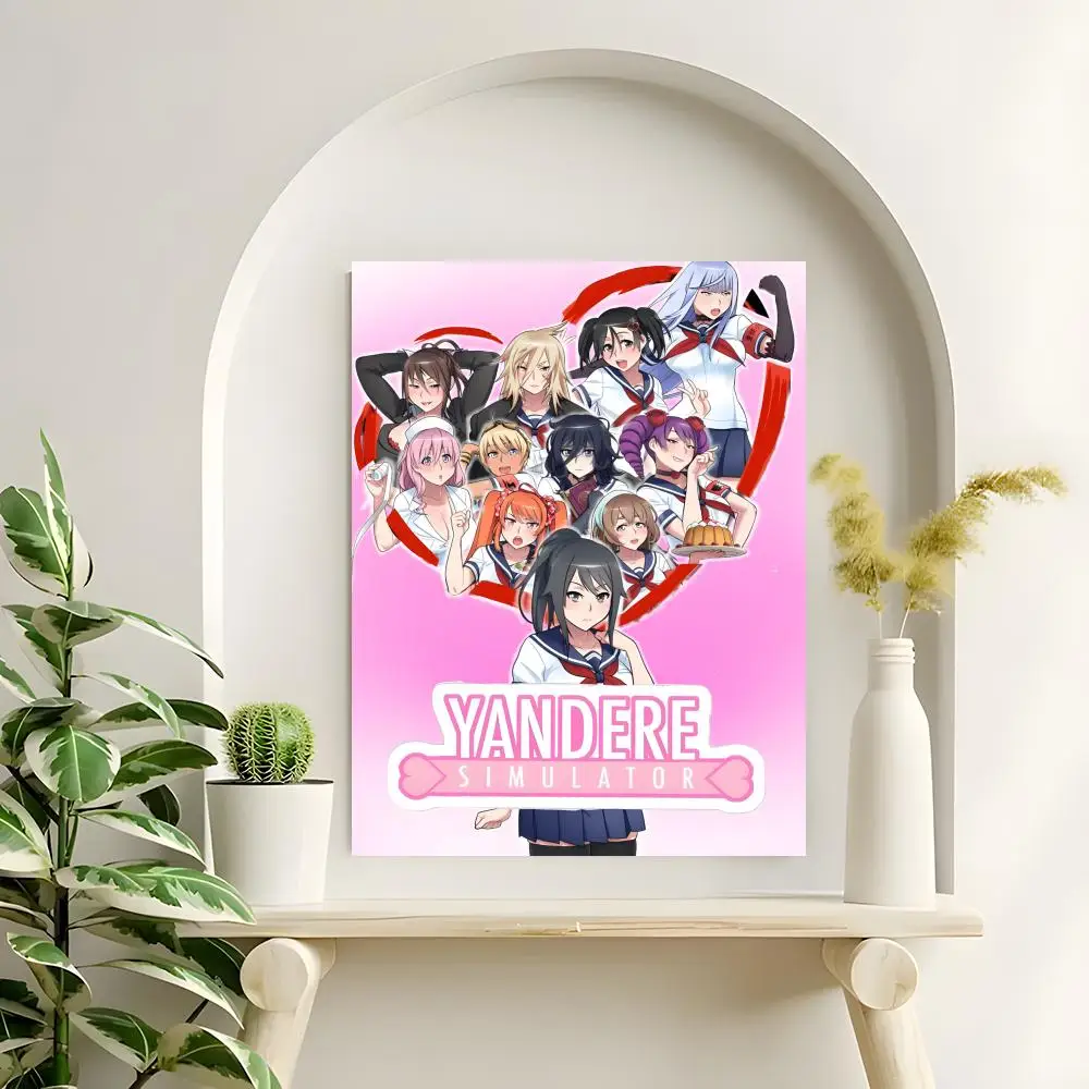 Game Yandere Simulator Poster Hochauflösende Poster-Aufkleber, geeignet für Schlafzimmer, Wohnzimmer, Heimdekoration – Detail 14