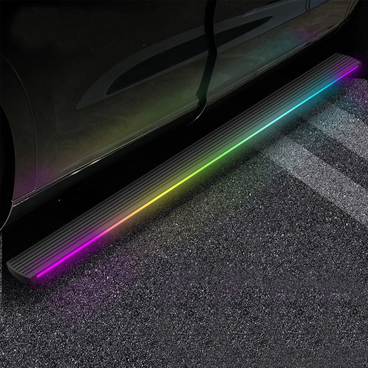 Deployable Power Electric Running Boards Fits For  Ford Bronco 4DR 2021-2026 with LED Light Strips Side Step Nerf Bars