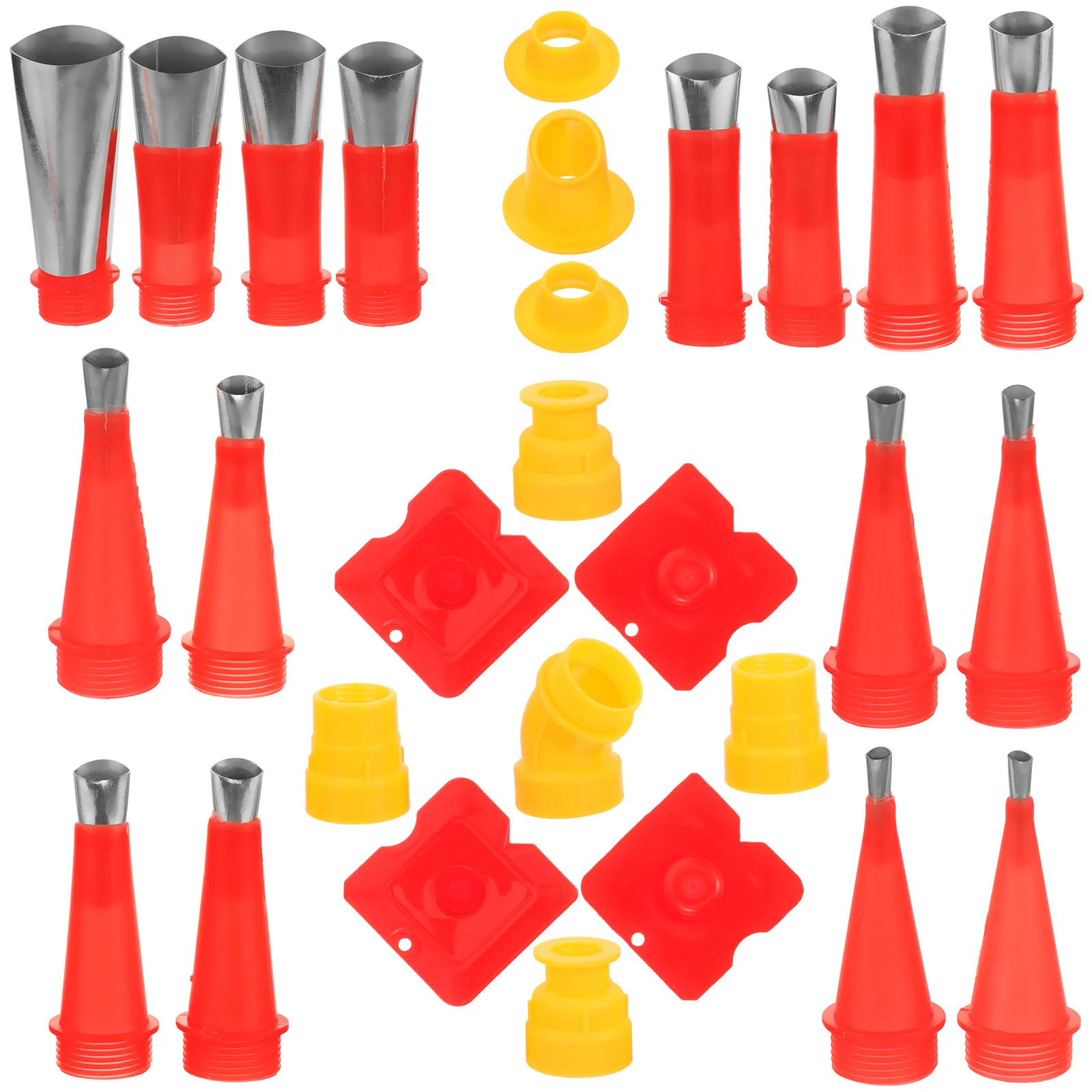 

28Pcs Duck Caulking Nozzle Set Stainless Steel Tips Gun Head Finisher Kit Grout Sealer Applicator Caulking Nozzle Applicator