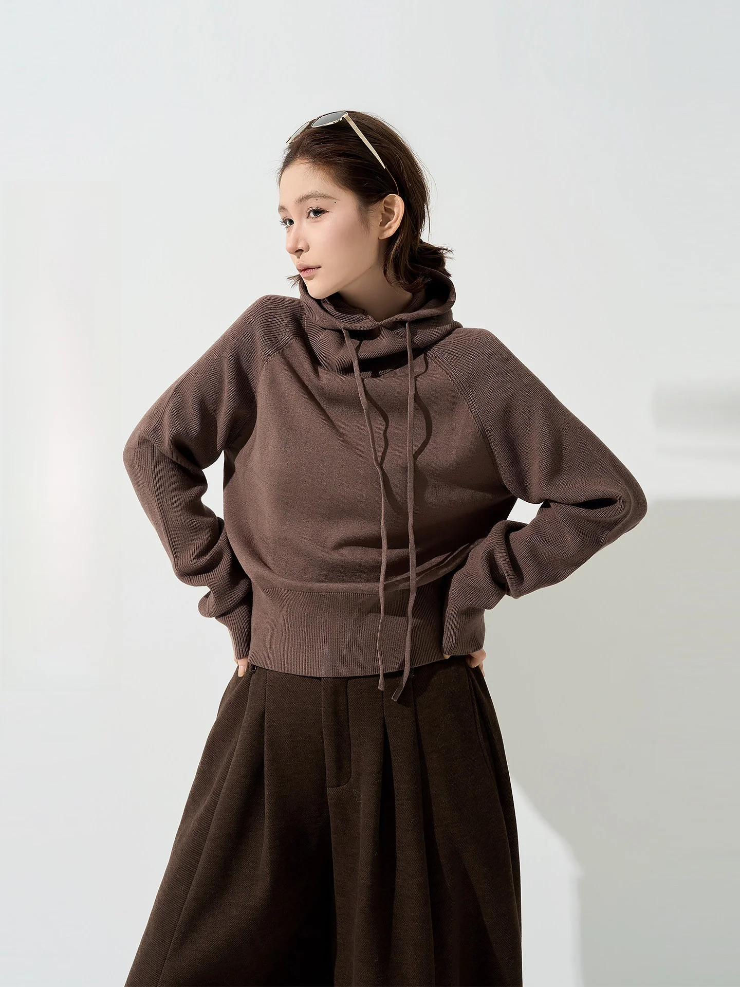 

Вязаная шапка Wutong Long Sve для женщин, осенне-зимняя, облегающая, в корейском стиле, модная, повседневная, удобная.