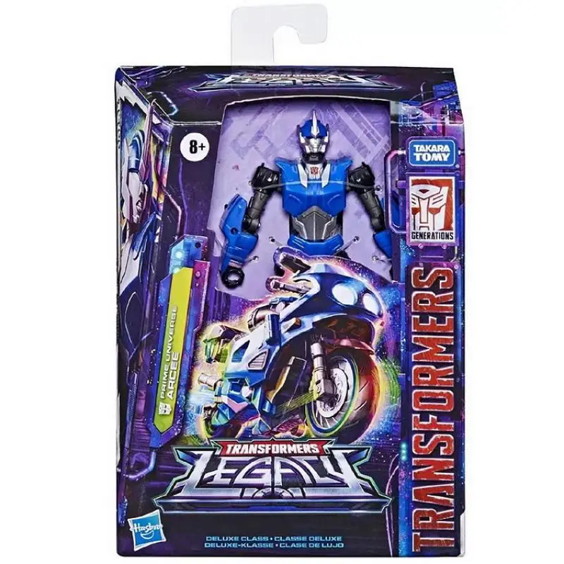 Hasbro-Transformers Prime Legacy Deluxe Arcee Hobby Robot, Figura de Ação Original, Modelo Anime, Presentes de Brinquedo, 12cm, Em Stock