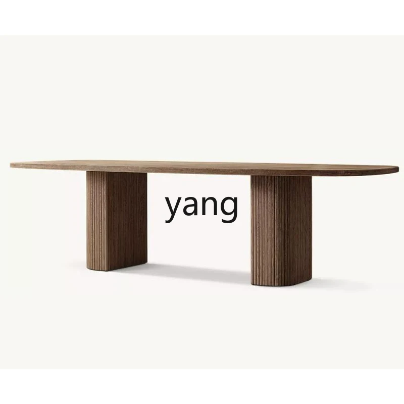 

yhm Household Solid Wood Furniture Modern Dining Table and Chair Set