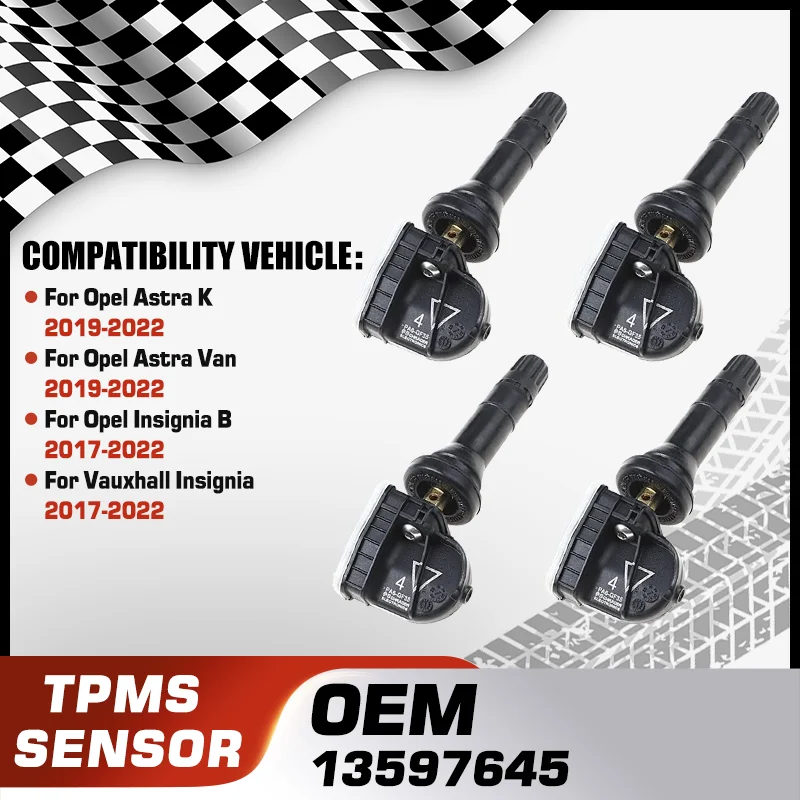 

Car For Opel Astra K Opel Astra Van Opel Insignia B Z18 Vauxhall Insignia TPMS Tire Pressure Sensor Monitoring System 13597645