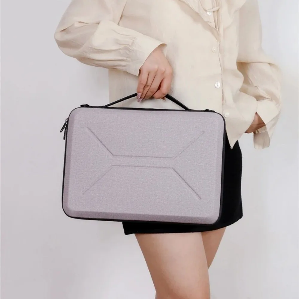 13/14/15/16inch Laptop Sleeve Hard Shell EVA Single-Shoulder Bag Detachable Shoulder Strap for Apple/Huawei/Lenovo