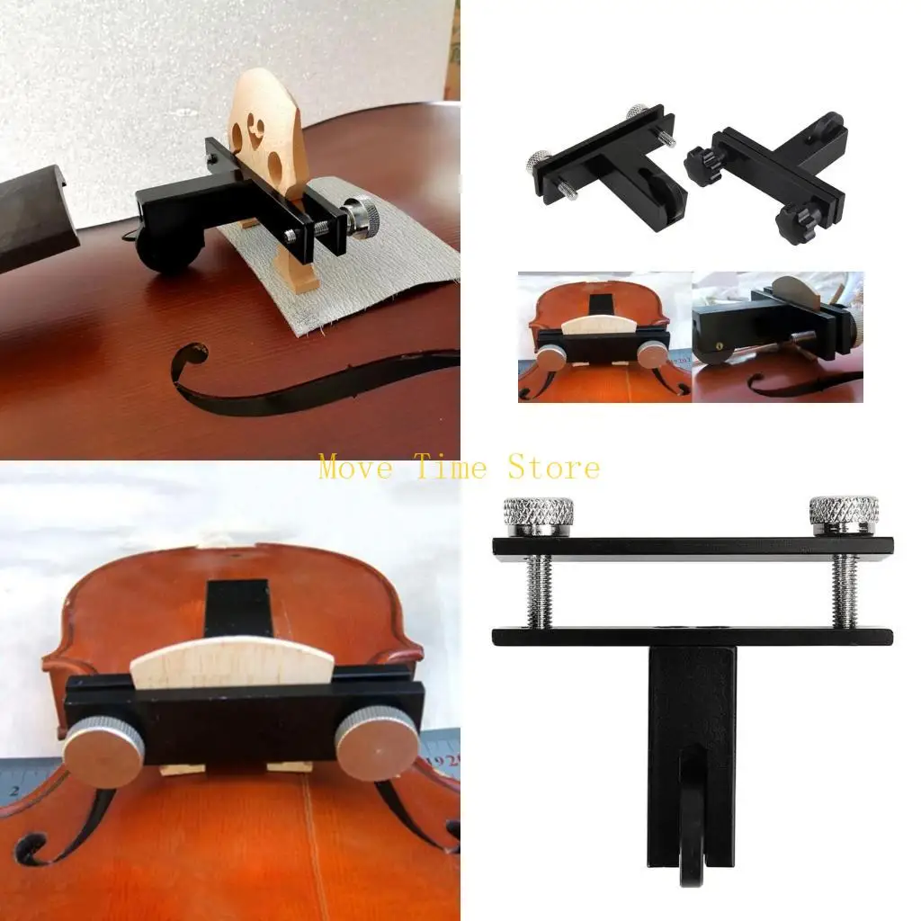 

92ME Violin Luthier Redressal Tool Metal Bridge Holder Violin Bridge Fitting Tool