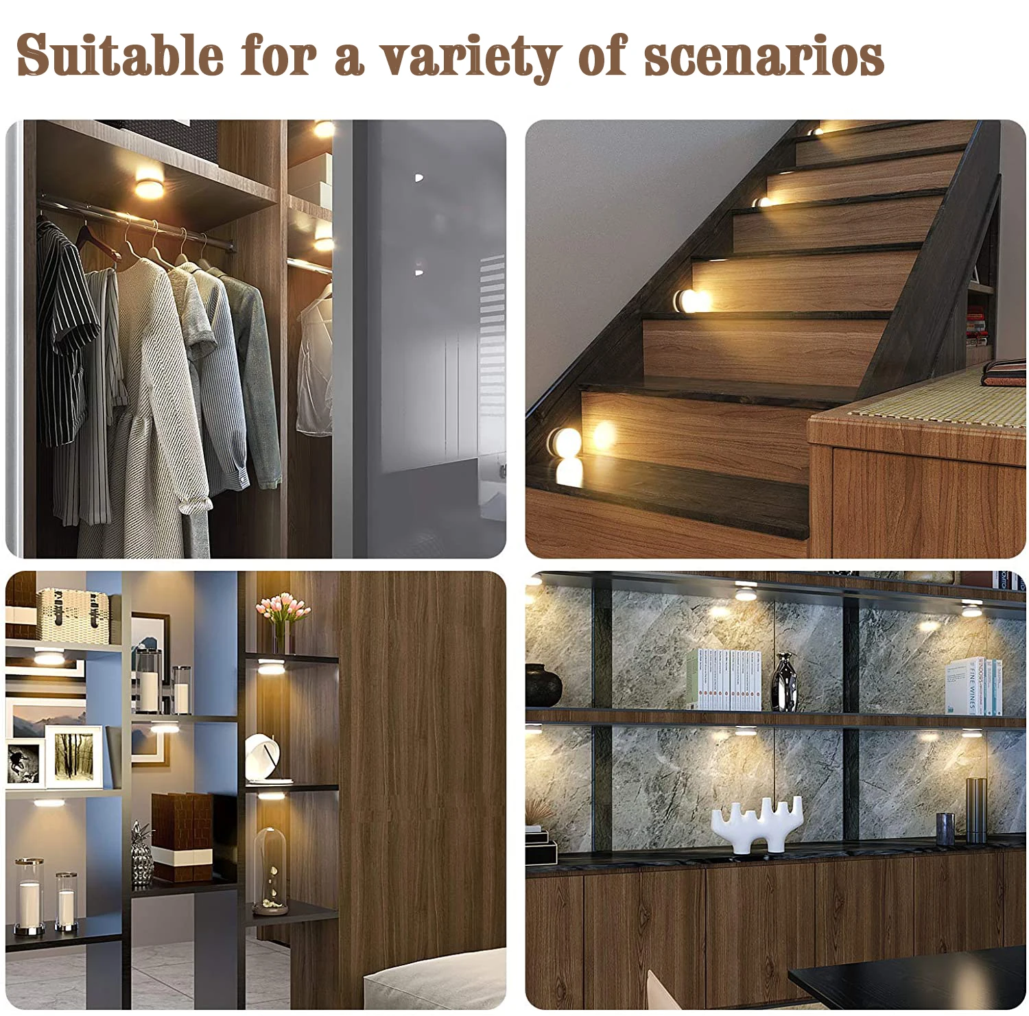 لاسلكي مصباح الخزانة أضواء ليلية ذكي محس حركة مصباح الليل USB شحن غرفة نوم قابلة للشحن Led ضوء الليل