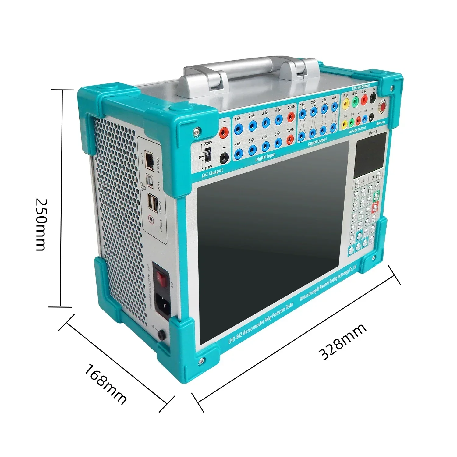 VLUUKE Protection Relay Test Kit Microcomputer Relay Protection Tester 3 Phase Secondary Current Injection Tester