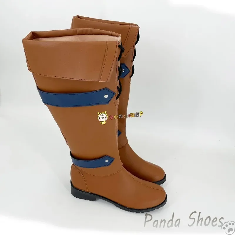 รองเท้าคอสเพลย์ ฟู่ฮวา จากเกมอนิเมะ Honkai Impact 3rd รองเท้าบูทยาวสำหรับคอสเพลย์ ฟู่ฮวา ใช้สำหรับงานคอนเวนชั่น ปาร์ตี้ฮาโลวีน