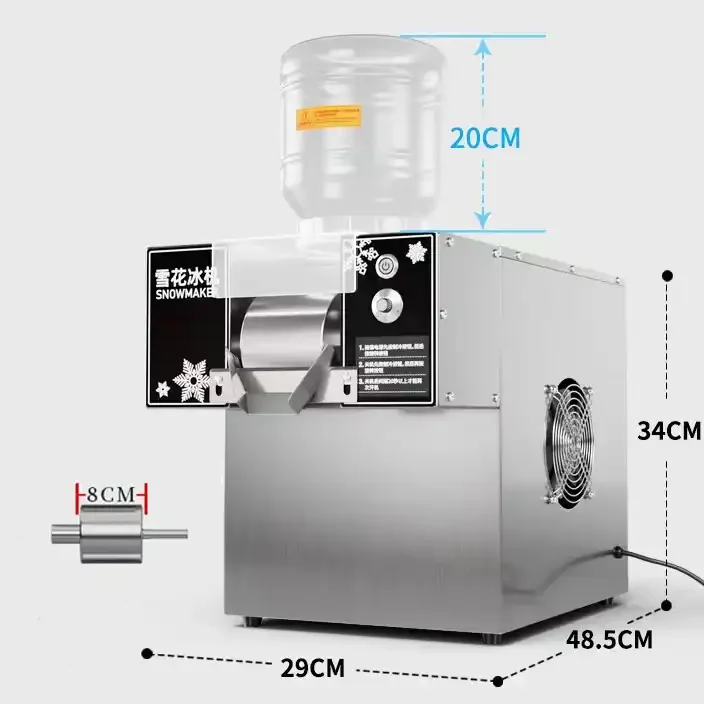 Automatic Snowflake Flake Cream Crusher Maker Make Shaved Ice Machine Commercial Bingsu Snow Making Bingsu