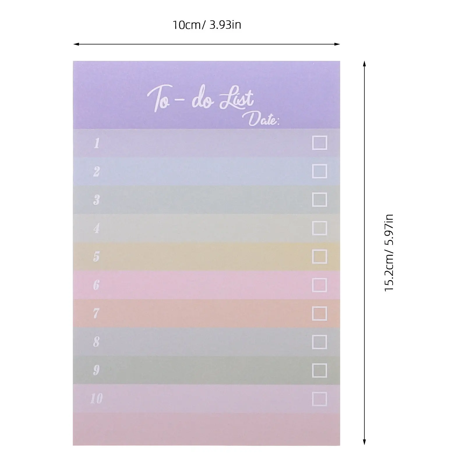 6Pcs Colorful Striped Self-Stick Notes Cute Cartoon Adhesive Notepads Office Teacher Supplies Large Capacity Memo Pads
